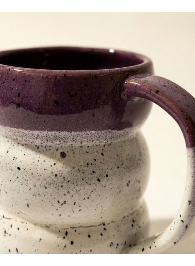 Casa Home 300ml Ceramic Mug Dusty Purple & Speckled Cream, Heat-Resistant, Microwave/Oven/Dishwasher Safe - Image 2